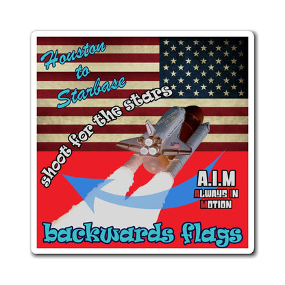 shoot for the stars - Magnets - (red)