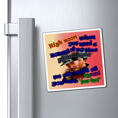 high noon - Magnets - (yellow-orange wave)