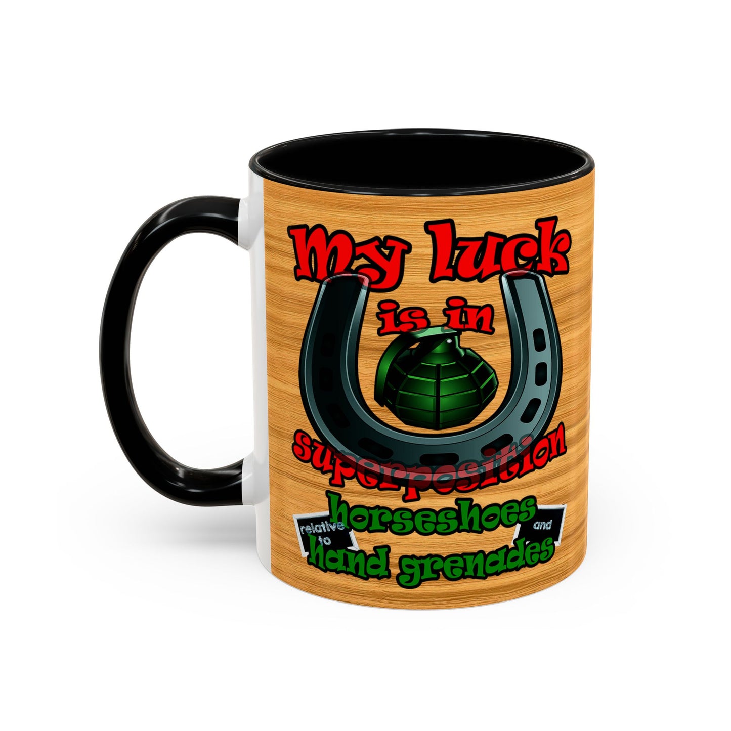 my luck - Accent Mug (butterscotch wood finish)