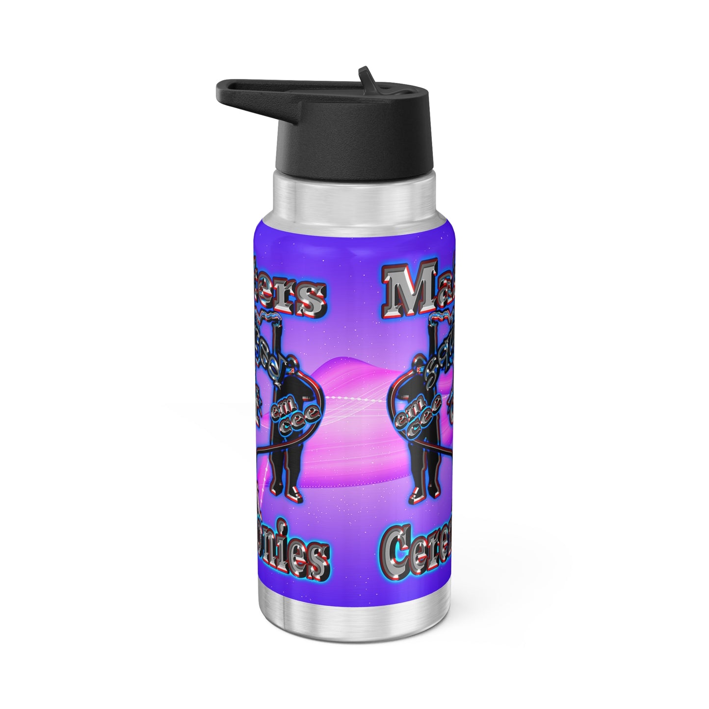 em cee squared - Gator Tumbler, 32oz (purple-pink wave)