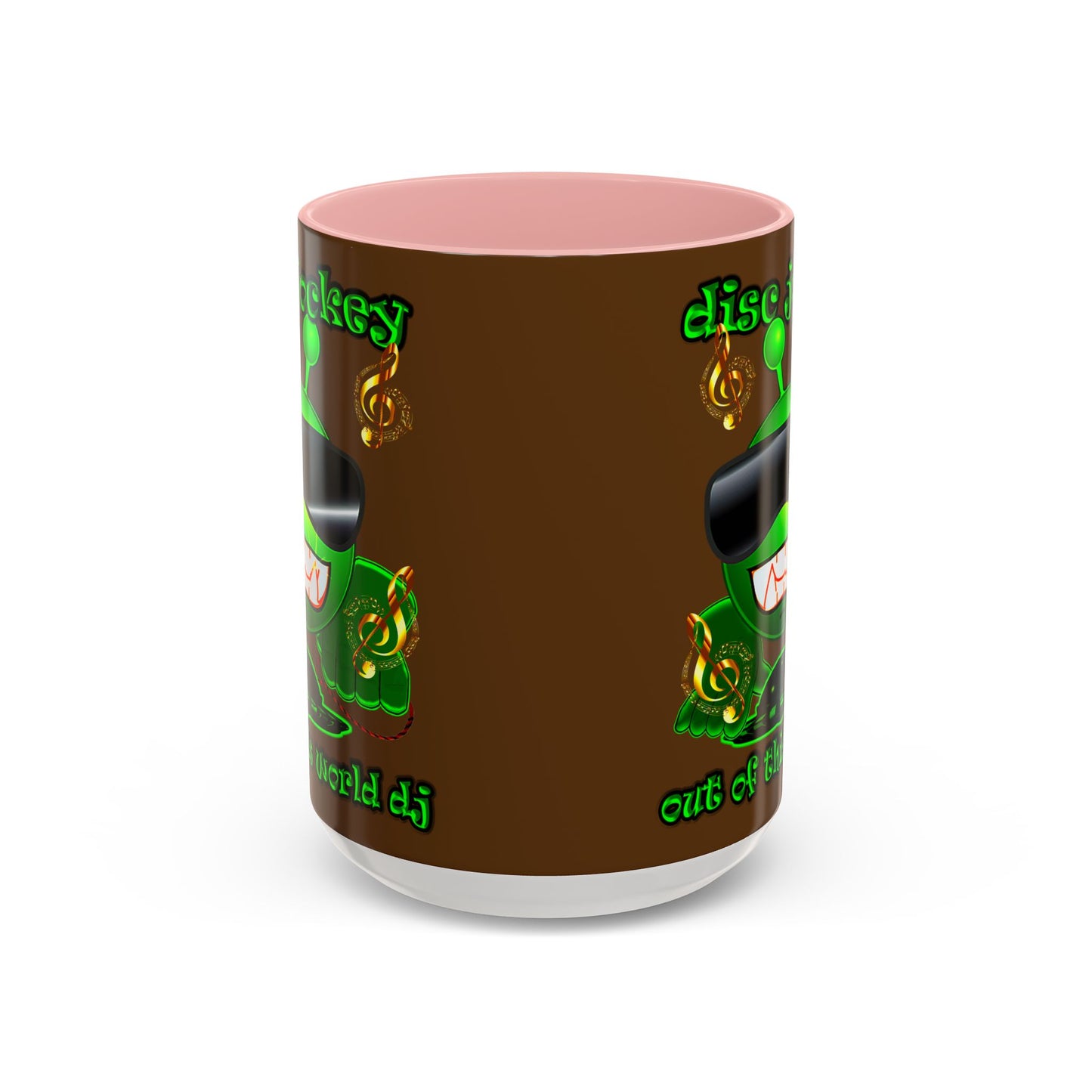 disc jockey - Accent Mug (brown)