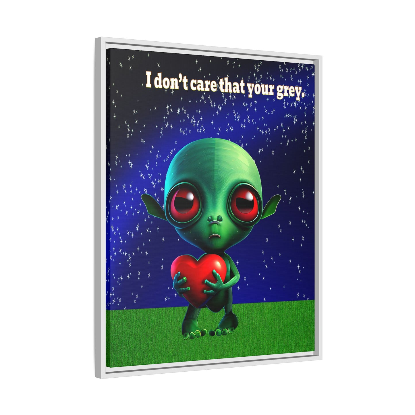 I don't care that your grey - framed canvas art ('snoops' background)