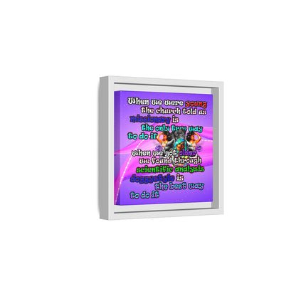 doggystyle - framed canvas art (purple-pink wave)