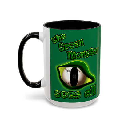 green monster - Accent Mug (dark green)