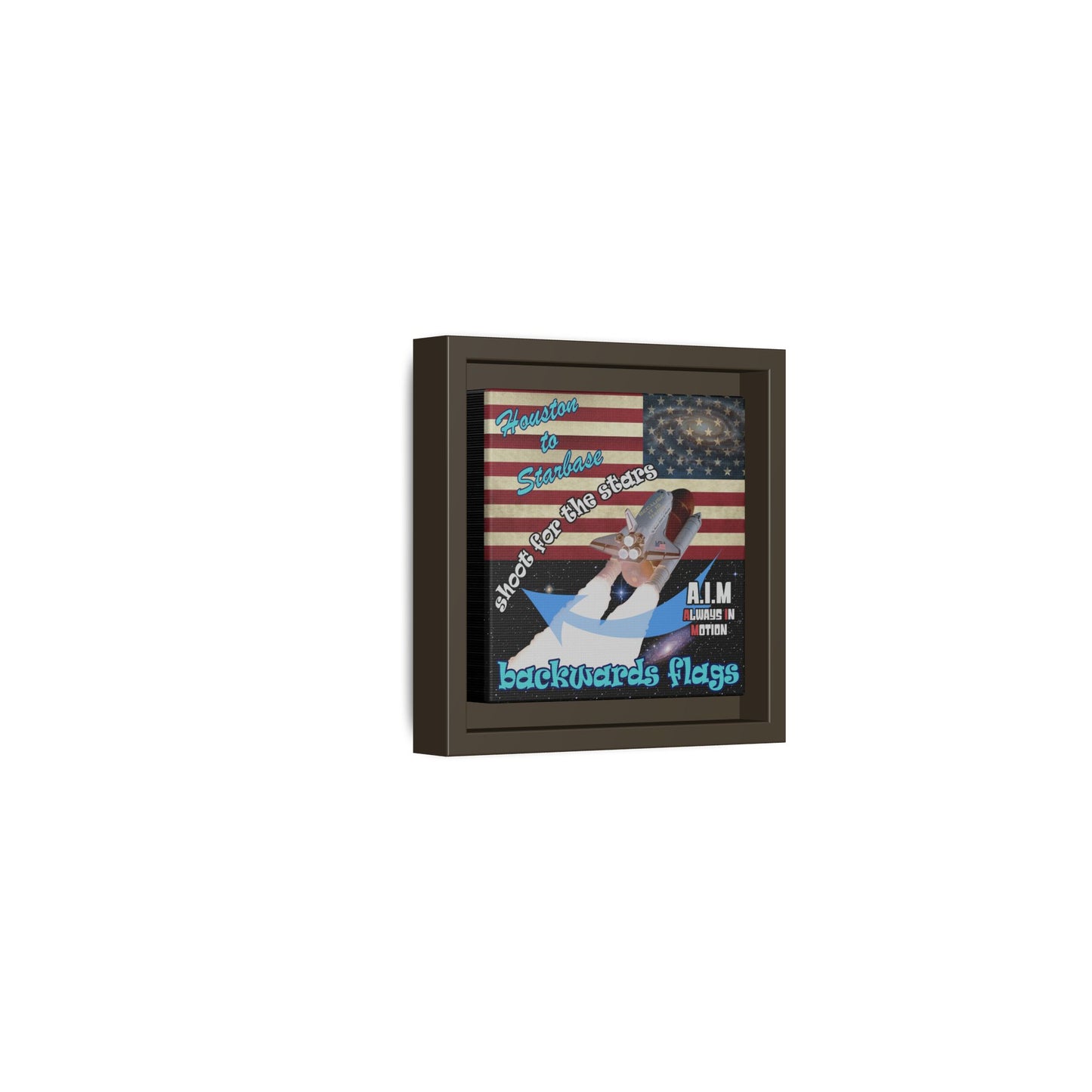shoot for the stars - framed canvas art