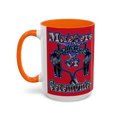 em cee squared - Accent Mug (dark red)