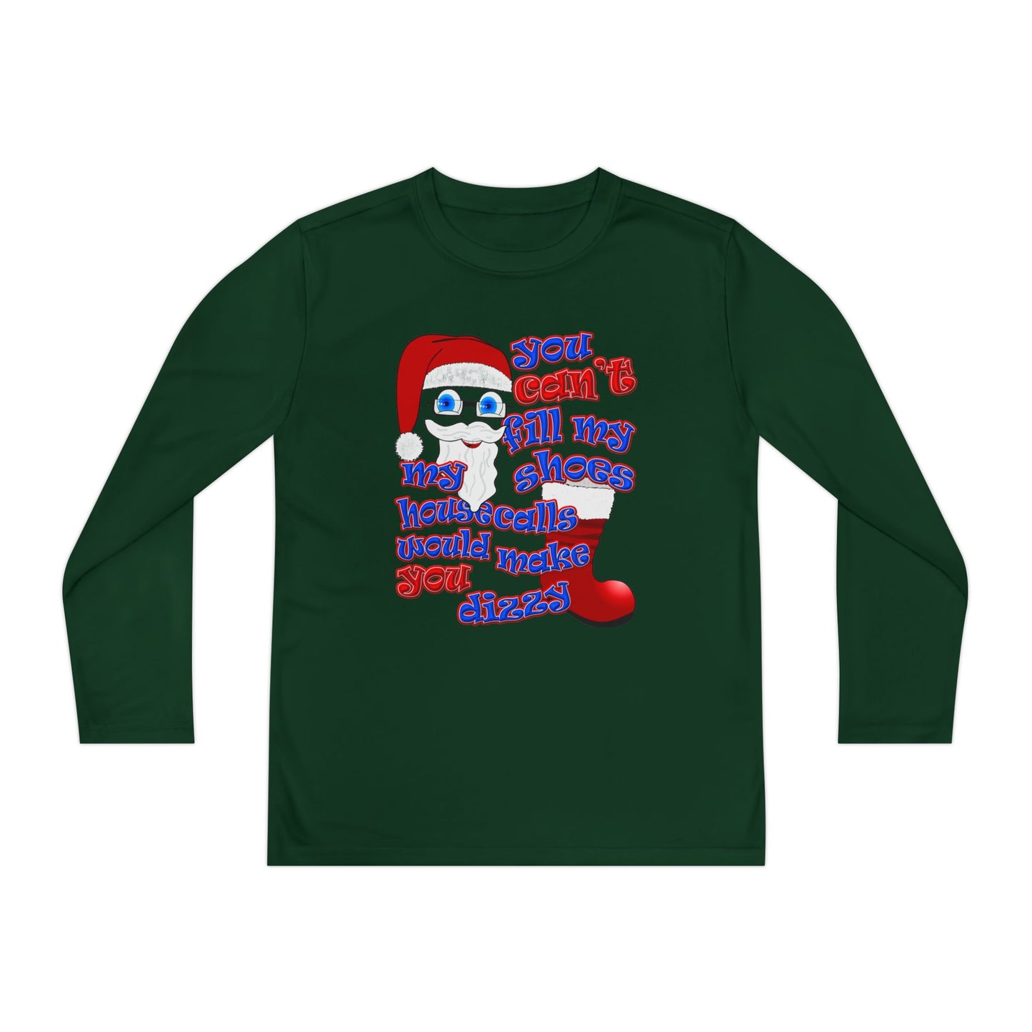 santa's shoes - Youth Long Sleeve Competitor Tee