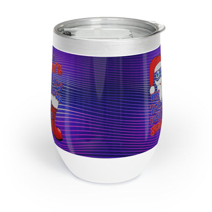 santa's shoes - Chill Wine Tumbler (purple wave)