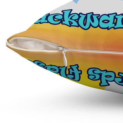 shoot for the stars - Spun Polyester Square Pillow - (color blur)