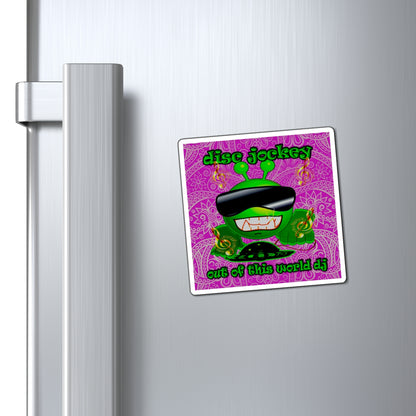 disc jockey - Magnets - (pink swirl)