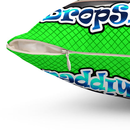 logo - Spun Polyester Square Pillow - (logo green)