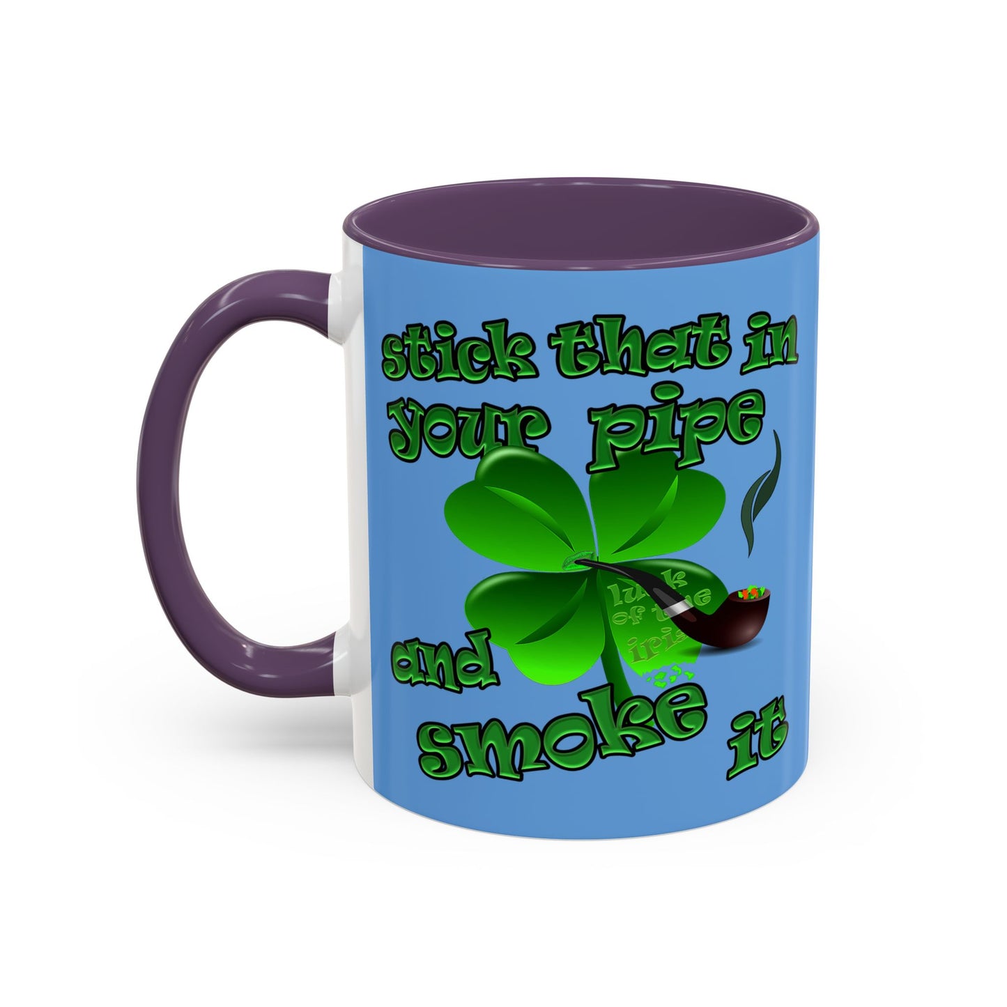 celtics logo - Accent Mug (light blue)