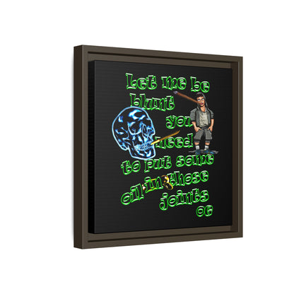 og - framed canvas art (black)