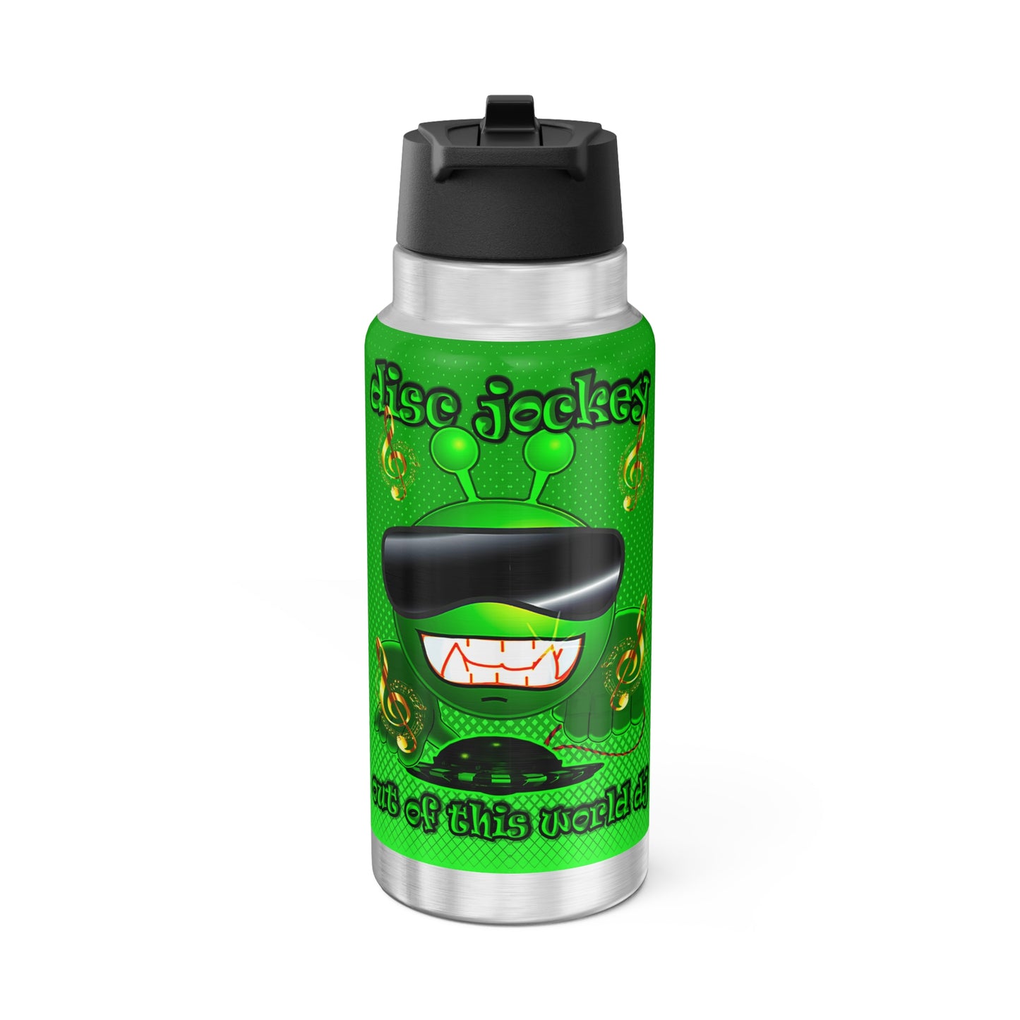 disc jockey - Gator Tumbler, 32oz (logo green)