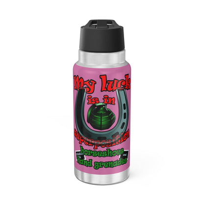 my luck - Gator Tumbler, 32oz (light pink)