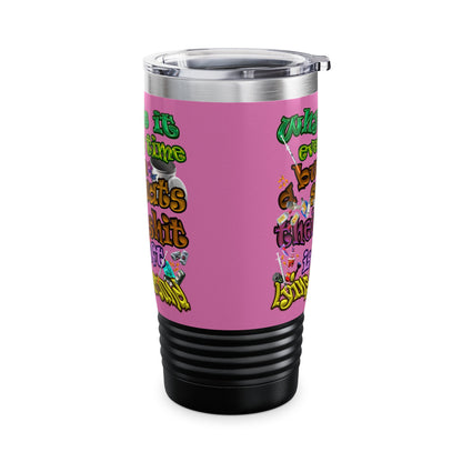 the bum's shit - Ringneck Tumbler, 20oz (light pink)