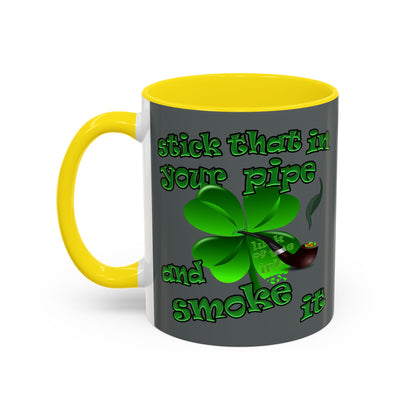 celtics logo - Accent Mug (dark grey)