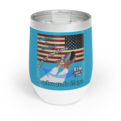 shoot for the stars - Chill Wine Tumbler (turquoise)