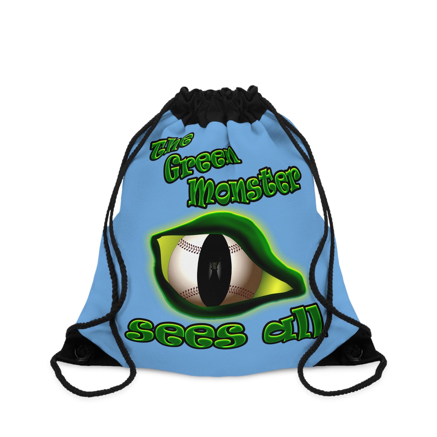 green monster - Drawstring Bag (light blue)