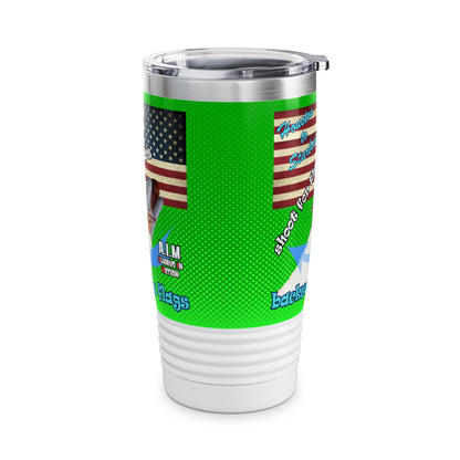 shoot for the stars - Ringneck Tumbler, 20oz (logo green)