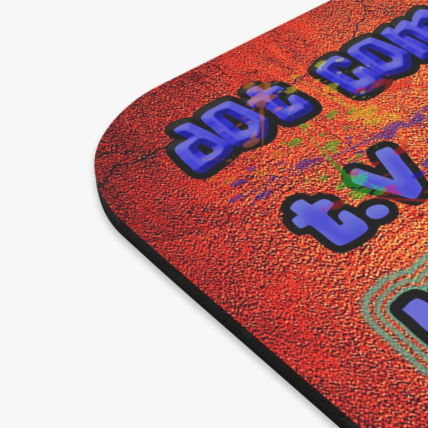 drop the beat - Mouse Pad (Rectangle) (burnt orange)