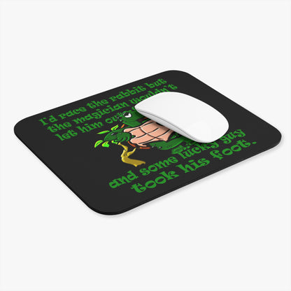 turtle race - Mouse Pad (Rectangle) (black)
