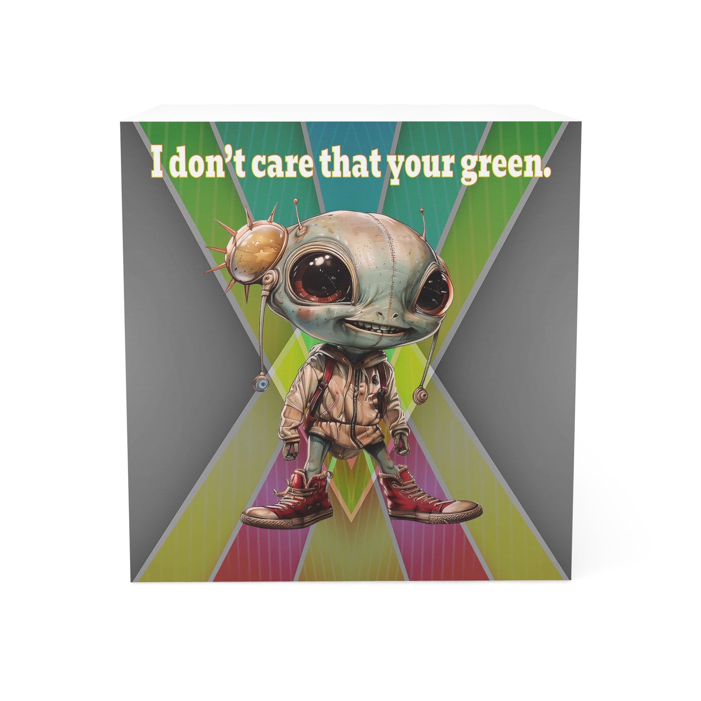 I don't care that your green - note cube (rainbow split)