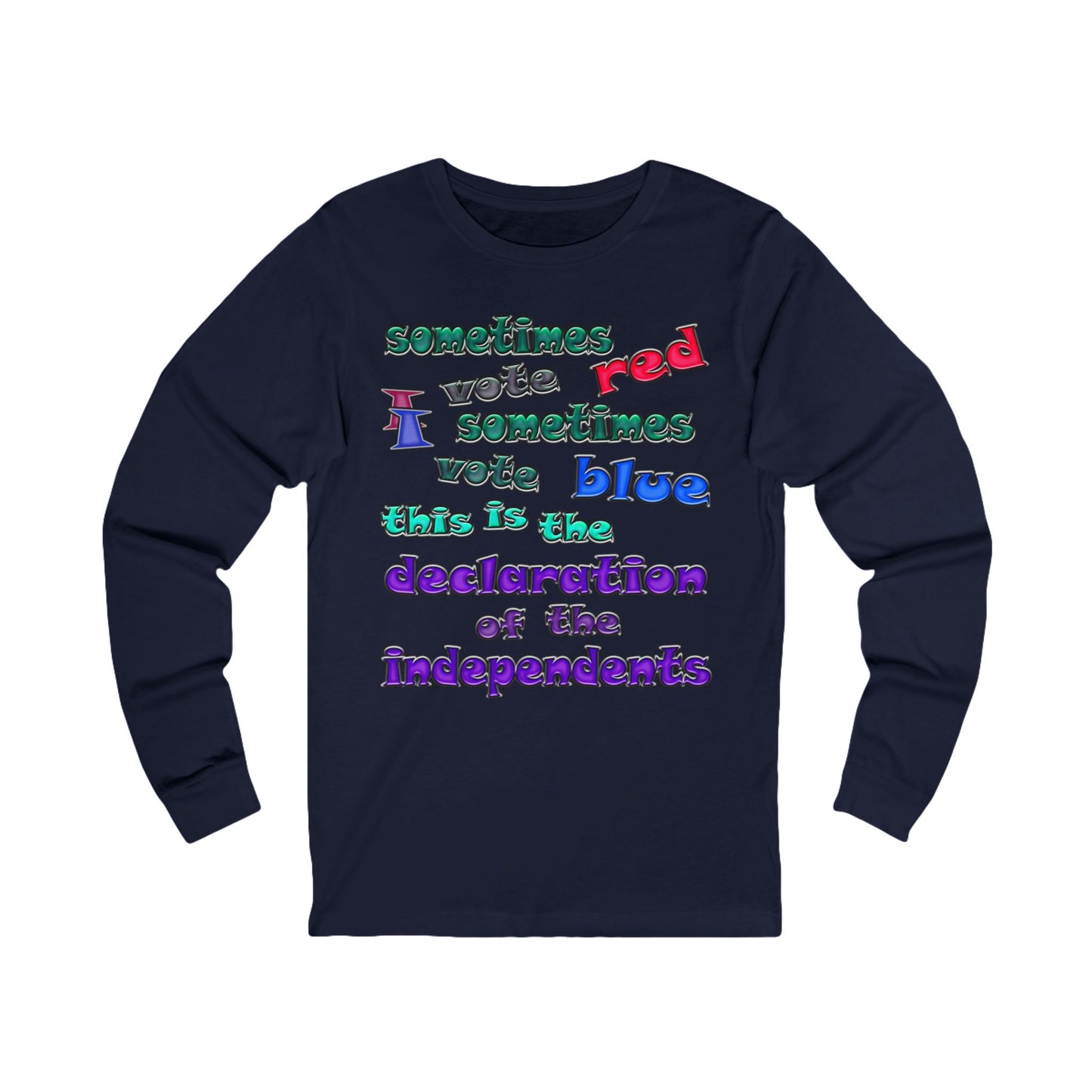 declaration of the independents - Unisex Jersey Long Sleeve Tee