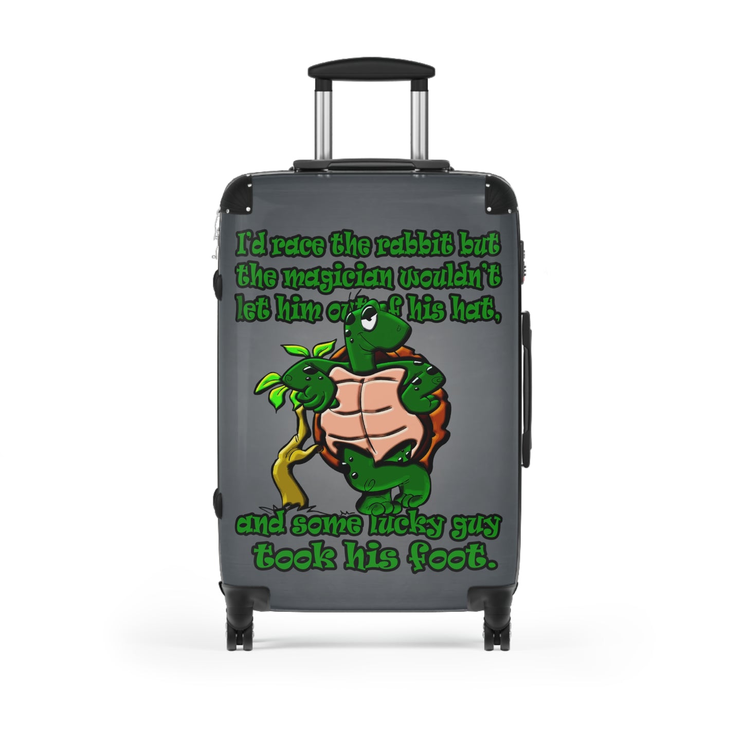 turtle race - Suitcase (grey-light grey)