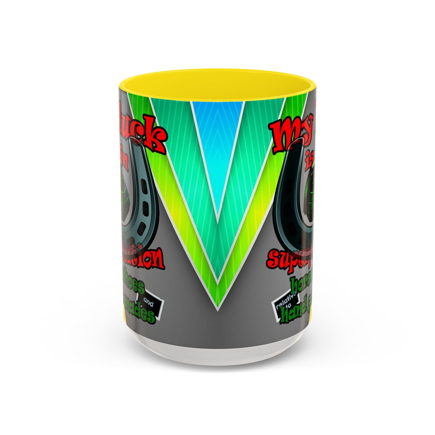 my luck - Accent Mug (rainbow split)