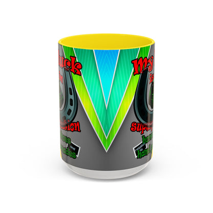 my luck - Accent Mug (rainbow split)