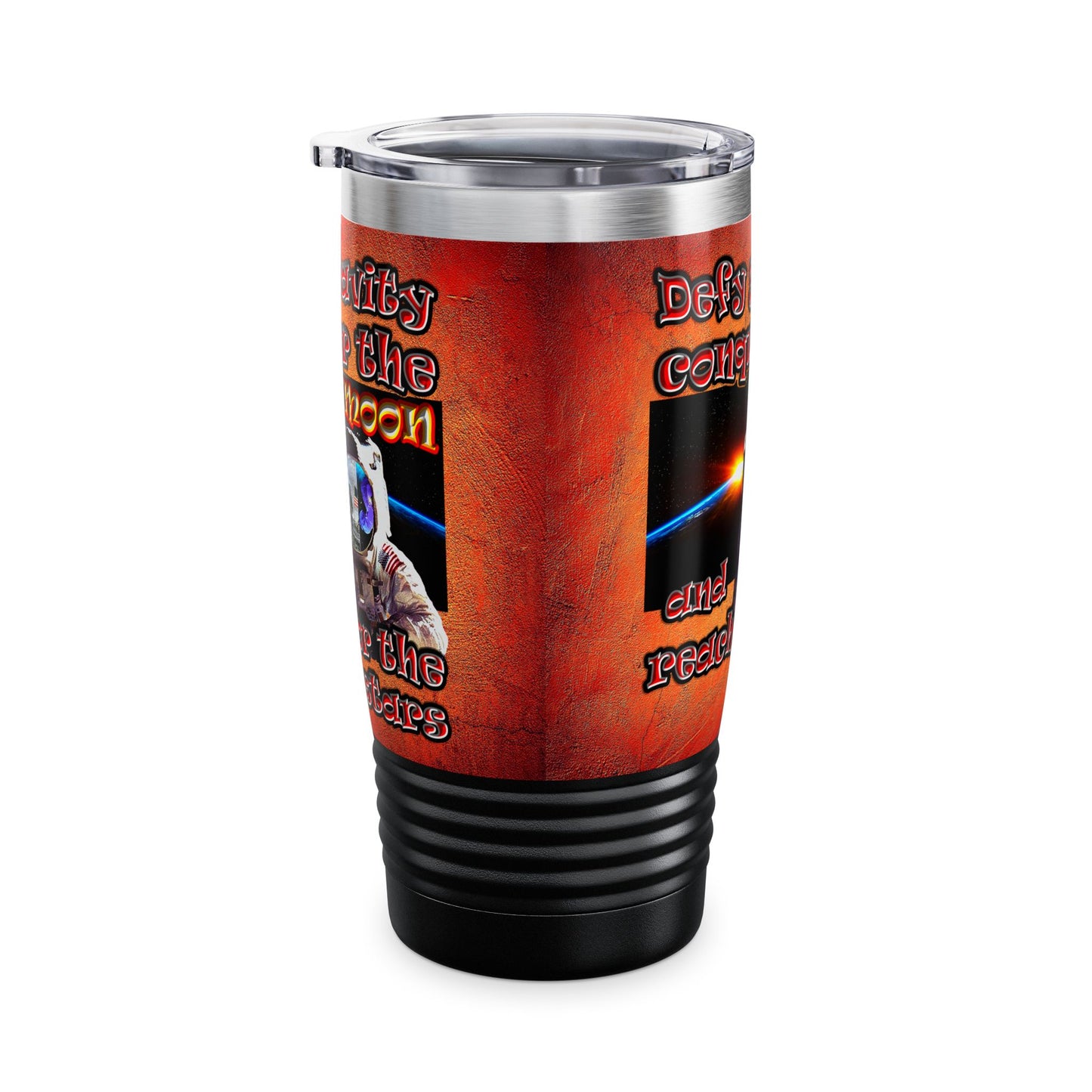 defy conquer reach - Ringneck Tumbler, 20oz (burnt orange)