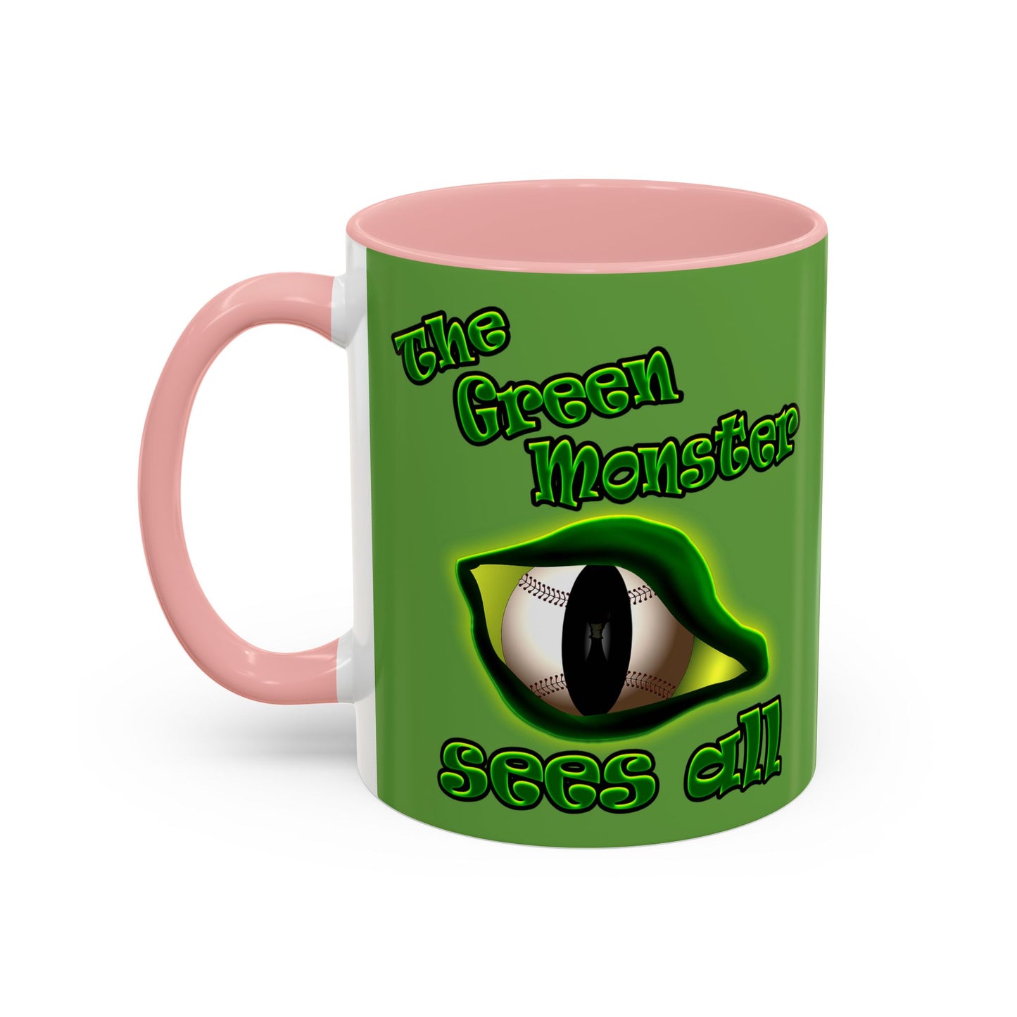 green monster - Accent Mug (green)
