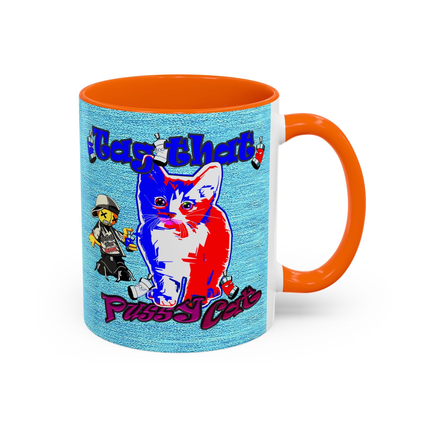 tag that - Accent Mug (faded blue)