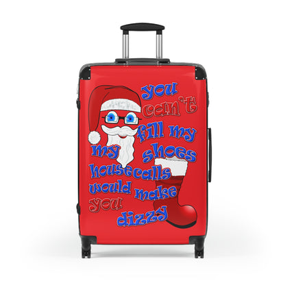 santa's shoes - Suitcase (red)