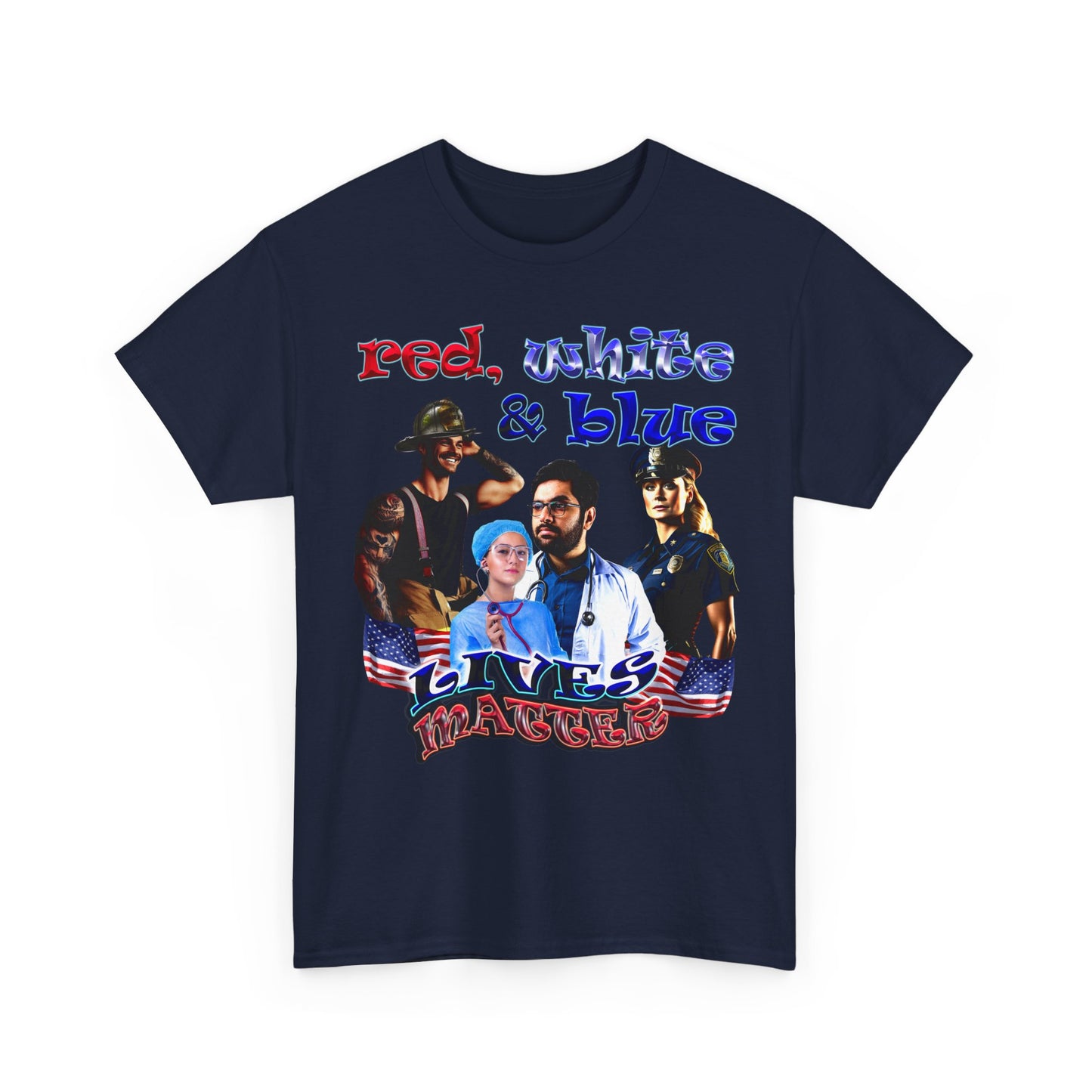 rw&b lives matter - Unisex Heavy Cotton Tee