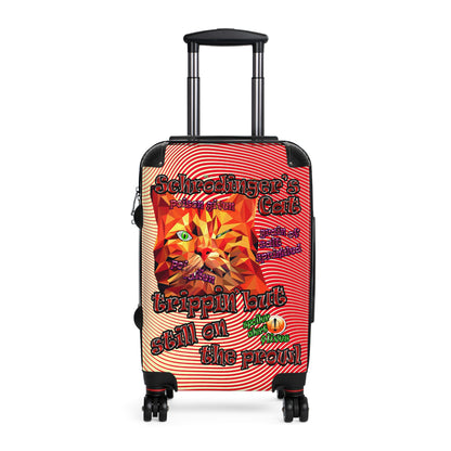 schrodinger's cat - Suitcase (yellow-orange wave)