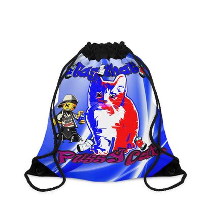 tag that - Drawstring Bag (blue-white wave)