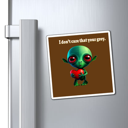 I don't care that your grey - Magnets - (brown)