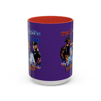 rw&b lives matter - Accent Mug (purple)
