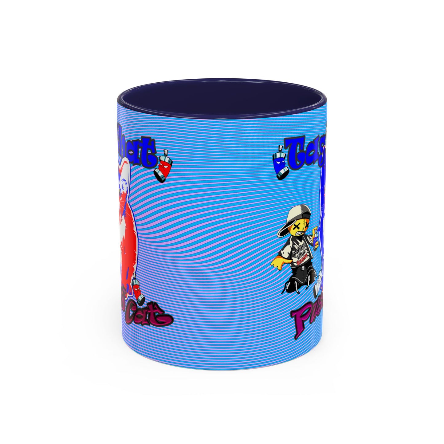 tag that - Accent Mug (light blue-purple wave)