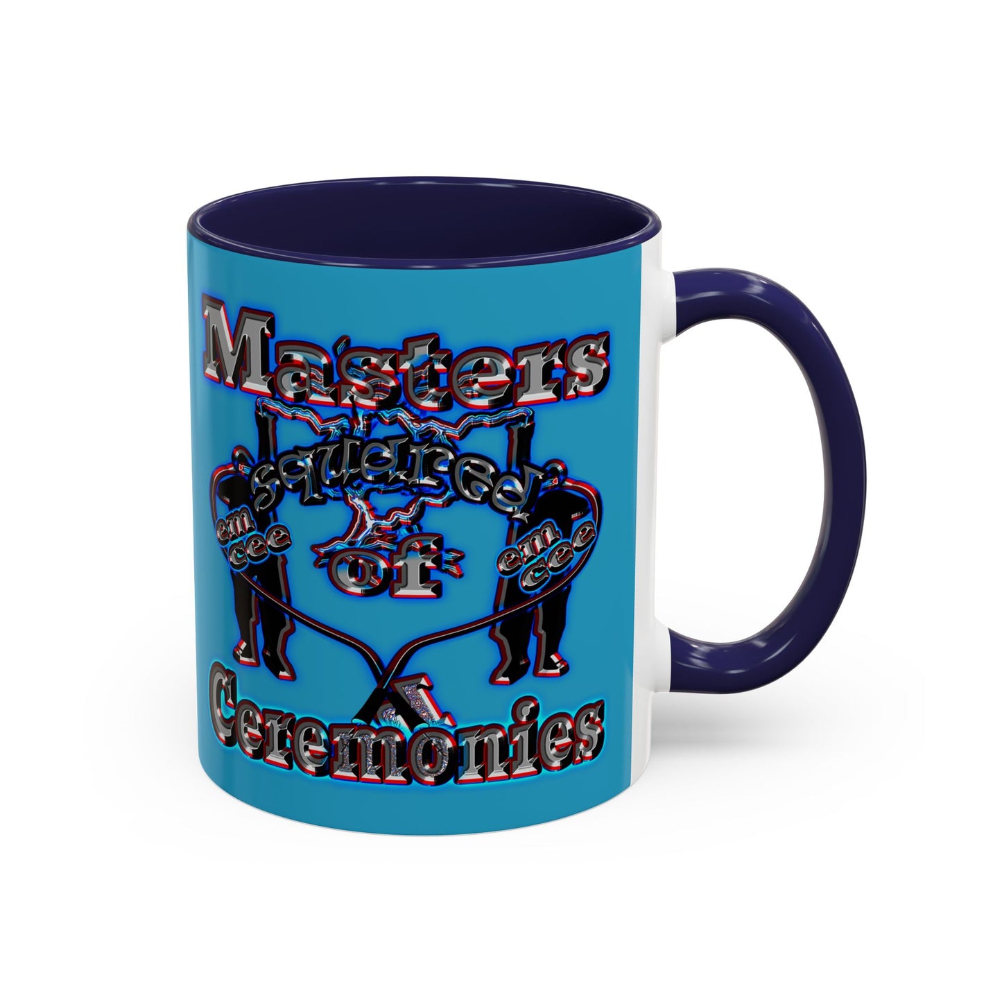 em cee squared - Accent Mug (turquoise)