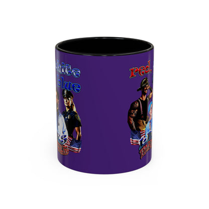 rw&b lives matter - Accent Mug (purple)