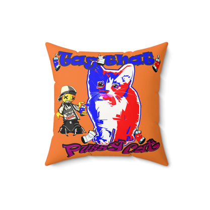 tag that - Faux Suede Square Pillow - (crusta)