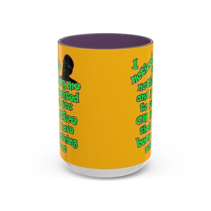 noticed you noticing - Accent Mug (yellow)
