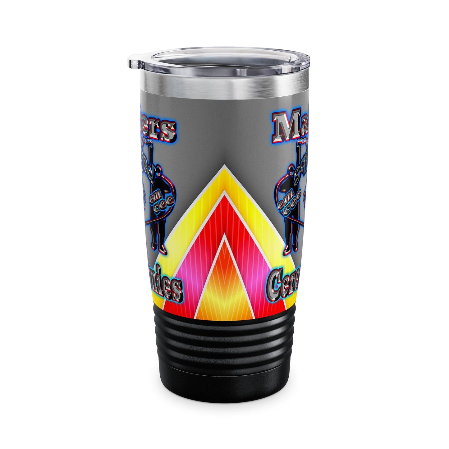 em cee squared - Ringneck Tumbler, 20oz (rainbow split)