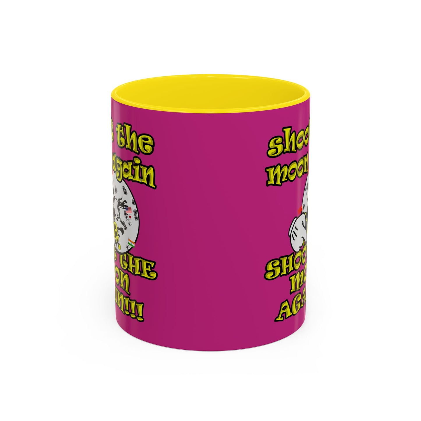 shoot the moon again - Accent Mug (pink)