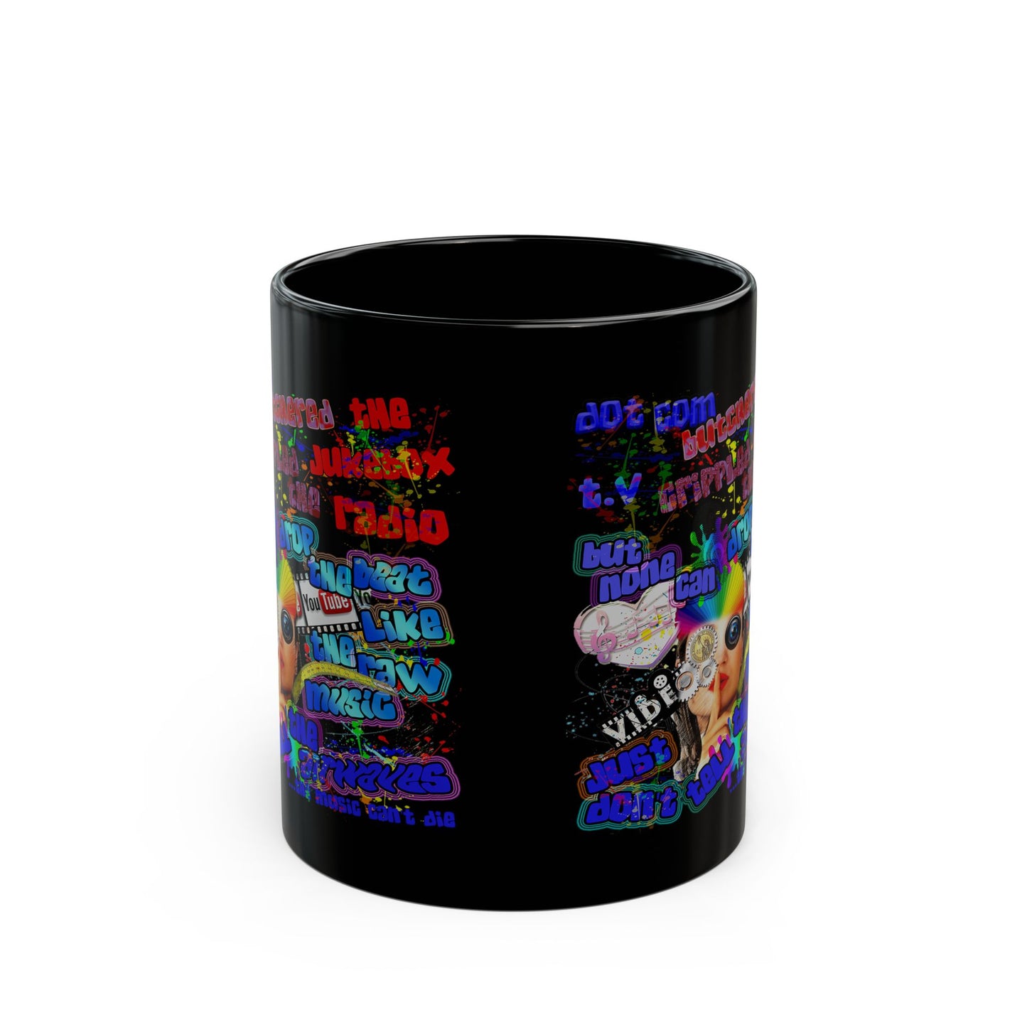 drop the beat - Black Mug