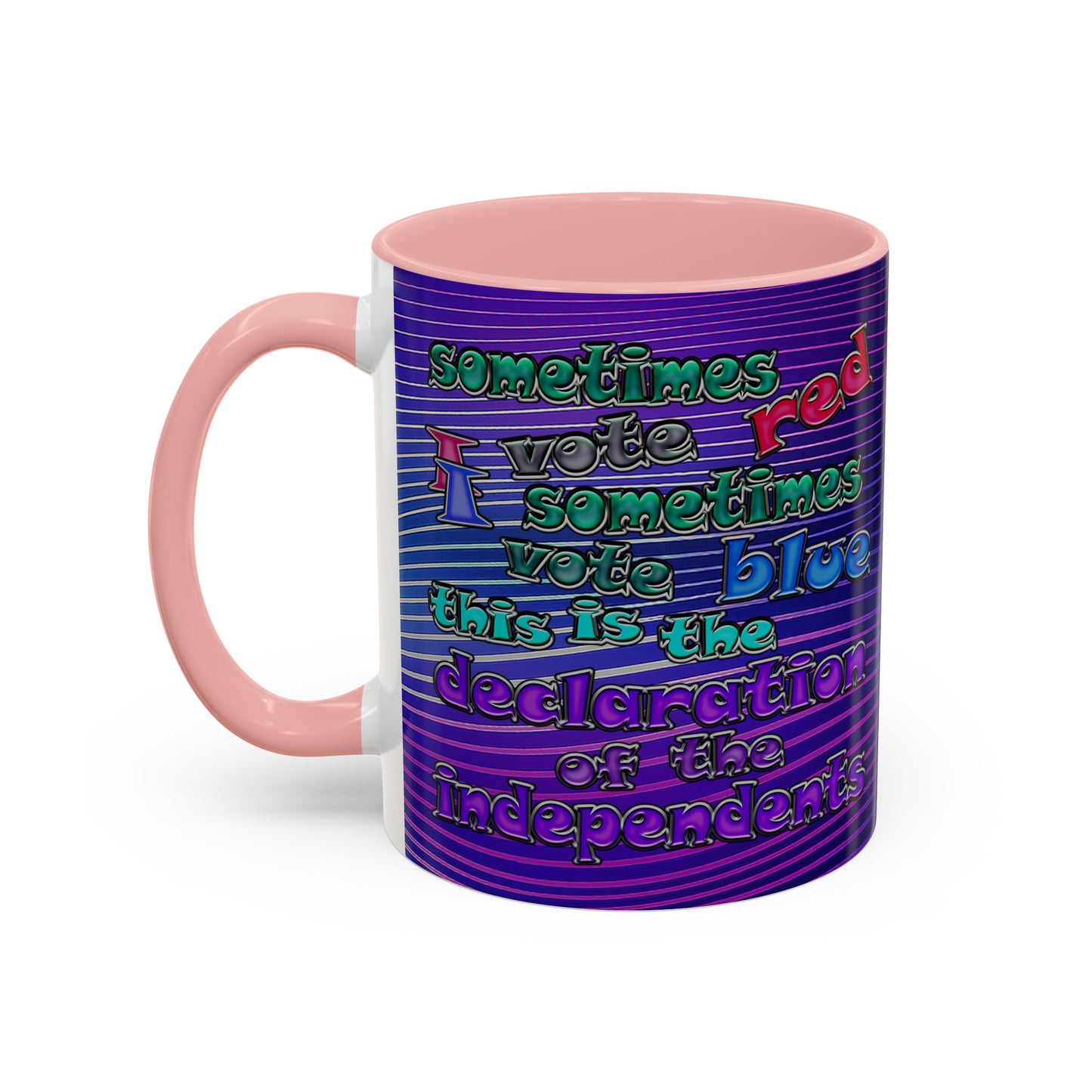 declaration of the independents - Accent Mug (purple wave)