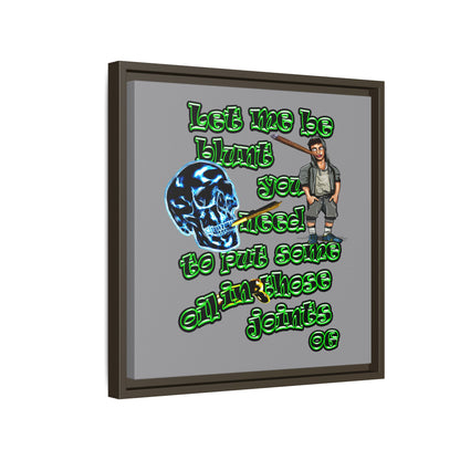 og - framed canvas art (grey)